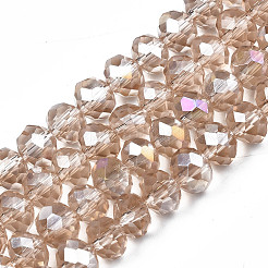 Electroplate Glass Beads Strands&nbsp;EGLA-A034-T3mm-B24