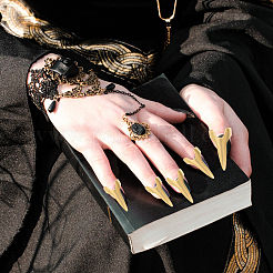 20Pcs Alloy Women Finger Nail Rings&nbsp;RJEW-GL0001-02