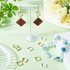 40Pcs 2 Colors Brass Bead Frame&nbsp;KK-SC0004-64