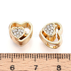Rack Plating Alloy Rhinestone European Beads&nbsp;FIND-N011-07KCG