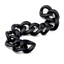 Handmade Spray Painted CCB Plastic Curb Chains&nbsp;AJEW-JB00737