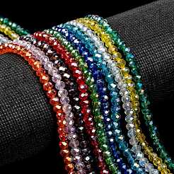 Electroplate Glass Beads Strands&nbsp;EGLA-X0007-01B-4mm