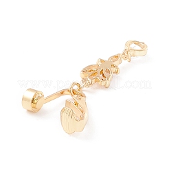Butterfly Cubic Zirconia Charm Belly Ring&nbsp;AJEW-F057-15G