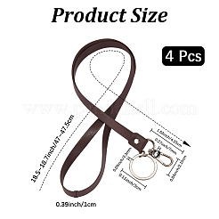 4Pcs PU Leather Neck Strap Lanyard&nbsp;AJEW-CL0001-28A