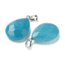 Natural Dyed White Jade Pendants&nbsp;G-K385-04P-02