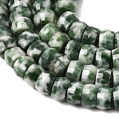 Natural Green Spot Jasper Heishi Beads Strands&nbsp;G-A299-A22-01
