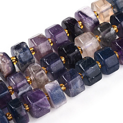 Natural Fluorite Beads Strands&nbsp;G-T140-24