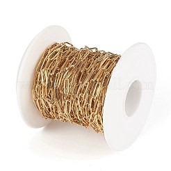 Ion Plating(IP) 304 Stainless Steel Paperclip Chains&nbsp;STAS-K209-07G