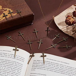 60Pcs Tibetan Style Alloy Pendants&nbsp;FIND-UN0007-65