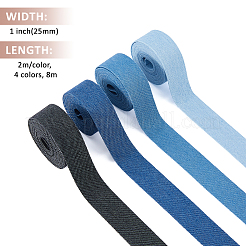8M 4 Colors Polyester Ribbons&nbsp;OCOR-FH0001-56
