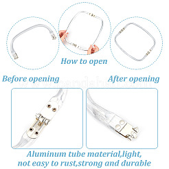 3Pcs 3 Style Aluminum Tube Handles Replacements&nbsp;ALUM-PH0001-09