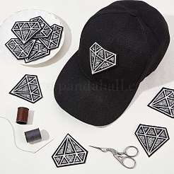 Diamond Computerized Embroidery Cloth Iron On/Sew On Patches&nbsp;AJEW-WH0029-39