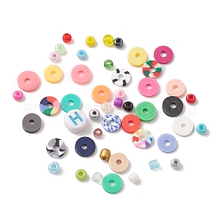 DIY Heishi Surfer Bracelet Making Kit&nbsp;DIY-FS0004-81