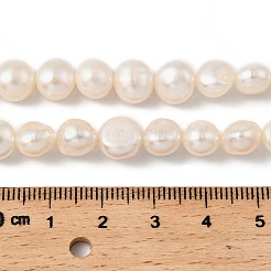 Natural Cultured Freshwater Pearl Beads Strands&nbsp;PEAR-P064-19J-06D