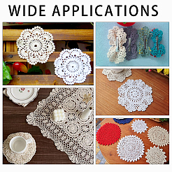 Cotton Braided Washable Placemat&nbsp;LS-DJEW-WH0016-38