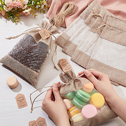 25Pcs Burlap Packing Pouches Drawstring Bag&nbsp;DIY-CP0007-77
