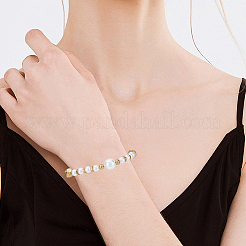 DIY Round ABS Plastic Imitation Pearl & CCB Plastic Beads Findings Kits&nbsp;DIY-PA0001-11A