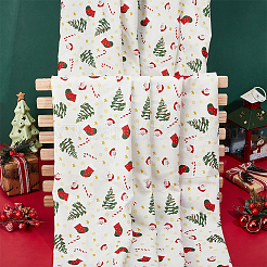 Christmas Theme Printed Polyester Fabric&nbsp;DIY-WH0308-623C