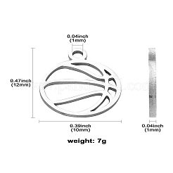 304 Stainless Steel Charms&nbsp;STAS-CJC0008-11P-02