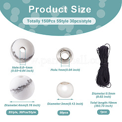 DIY Stone Beads Bracelet Making Kit&nbsp;DIY-CF0001-12