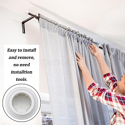 Plastic Curtain Rod Heads&nbsp;FIND-WH0021-26D