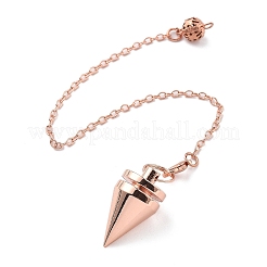 Brass Dowsing Pendulum Big Pointed Cone Pendants&nbsp;KK-H491-05