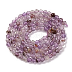 Natural Purple Phantom Quartz Purple Lodolite Quartz Beads Strands&nbsp;G-A235-A01-02