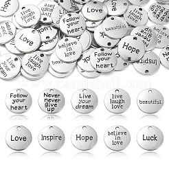 100pcs 10 Style Tibetan Style Alloy Pendants&nbsp;TIBEP-CJ0001-25