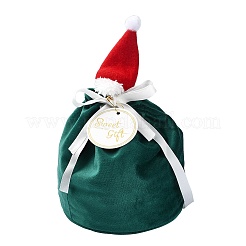 Christmas Hat Velvet Drawstring Bags&nbsp;ST-CJ0001-01B