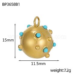 304 Stainless Steel Pendants&nbsp;STAS-OY003-55G