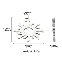 304 Stainless Steel Charms&nbsp;STAS-CJC0008-17P