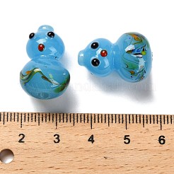 Handmade Lampwork Beads Strands&nbsp;LAMP-A005-04B