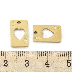 Ion Plating(IP) 316L Surgical Stainless Steel Charms&nbsp;STAS-K280-04G