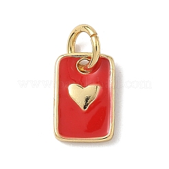 Brass Enamel Charms&nbsp;KK-B155-15G