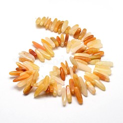 Natural Topaz Jade Nuggets Beads Strands&nbsp;G-E271-56