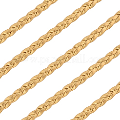 5M 3-Ply PU Leather Braided Cord&nbsp;LC-GF0001-12F