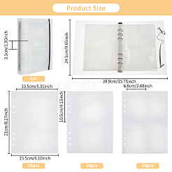 4 Styles A5 PP Loose Leaf Card Ticket Storage Bag&nbsp;AJEW-DC0001-80