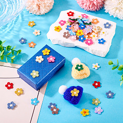 80Pcs 16 Styles Flower Computerized Embroidery Cloth Iron On Patches&nbsp;PATC-TA0001-14