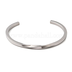 304 Stainless Steel Cuff Bangles for Women&nbsp;BJEW-H644-04P