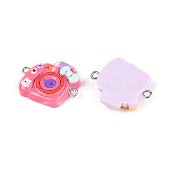 Opaque Resin Connector Charms&nbsp;RESI-N050-16P