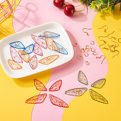 DIY Butterfly Wing Earrings Making Kit&nbsp;DIY-TA0003-73