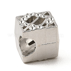 Alloy European Bead Rhinestone Settings&nbsp;FIND-E041-20P