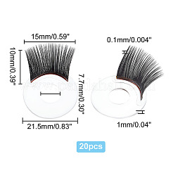 20Pcs Doll Eyelashes Strips&nbsp;DIY-PH0010-26