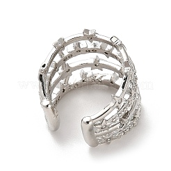 Star Brass Cuff Earrings&nbsp;EJEW-L270-004P