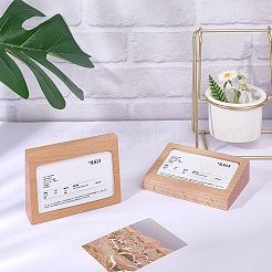 Wood with Acrylic Slant Back Display Pedestals&nbsp;AJEW-WH0609-640