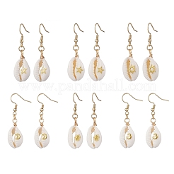 Shell Shape Dangle Earrings&nbsp;EJEW-JE06415