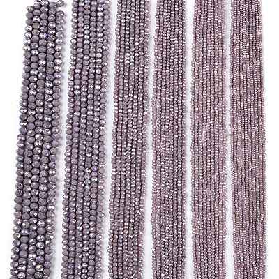 Electroplate Glass Beads Strands&nbsp;EGLA-A044-P1mm-B13-1