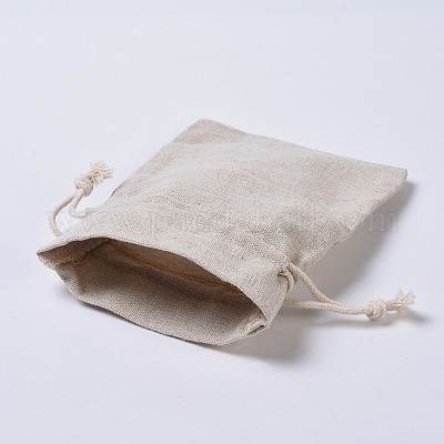Burlap Drawable Pouches&nbsp;ABAG-E001-02-1