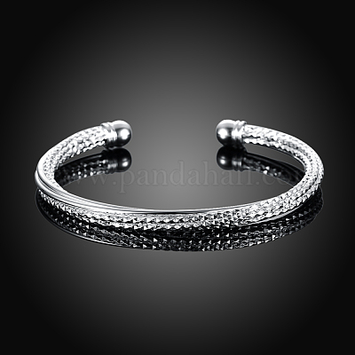 Trendy Brass Cuff Bangles&nbsp;BJEW-BB31070-1