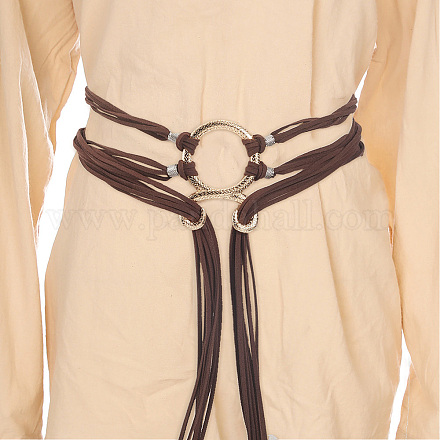 Polyester Chain Belts for Women Ladies Dress, with Alloy Findings, Coconut Brown, 880mm Polyester Polyester Chain Belts for Women Ladies Dress, with Alloy Findings, Coconut Brown, 880mm Polyester